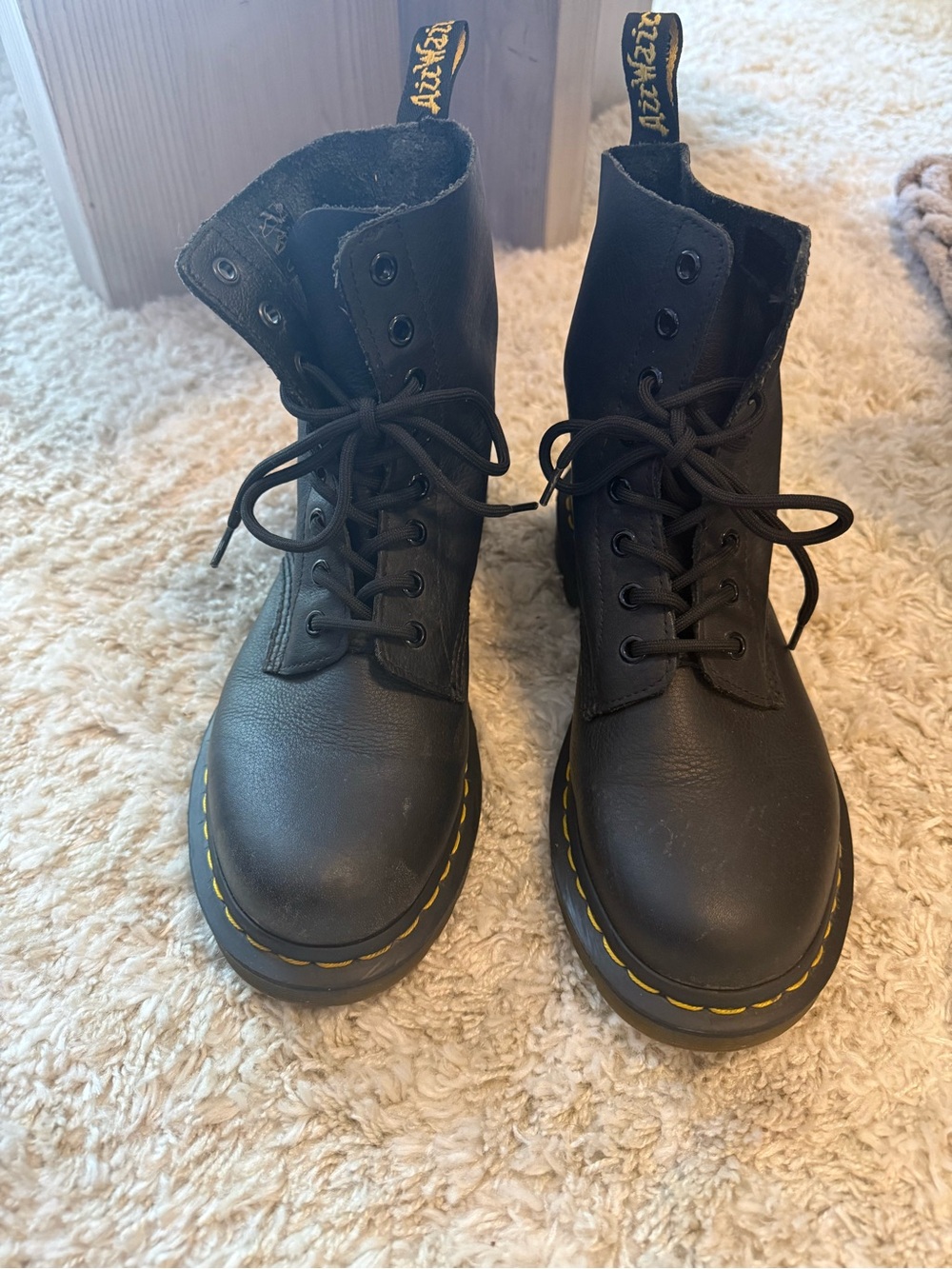Dr Marten Soft Leather Black Boots